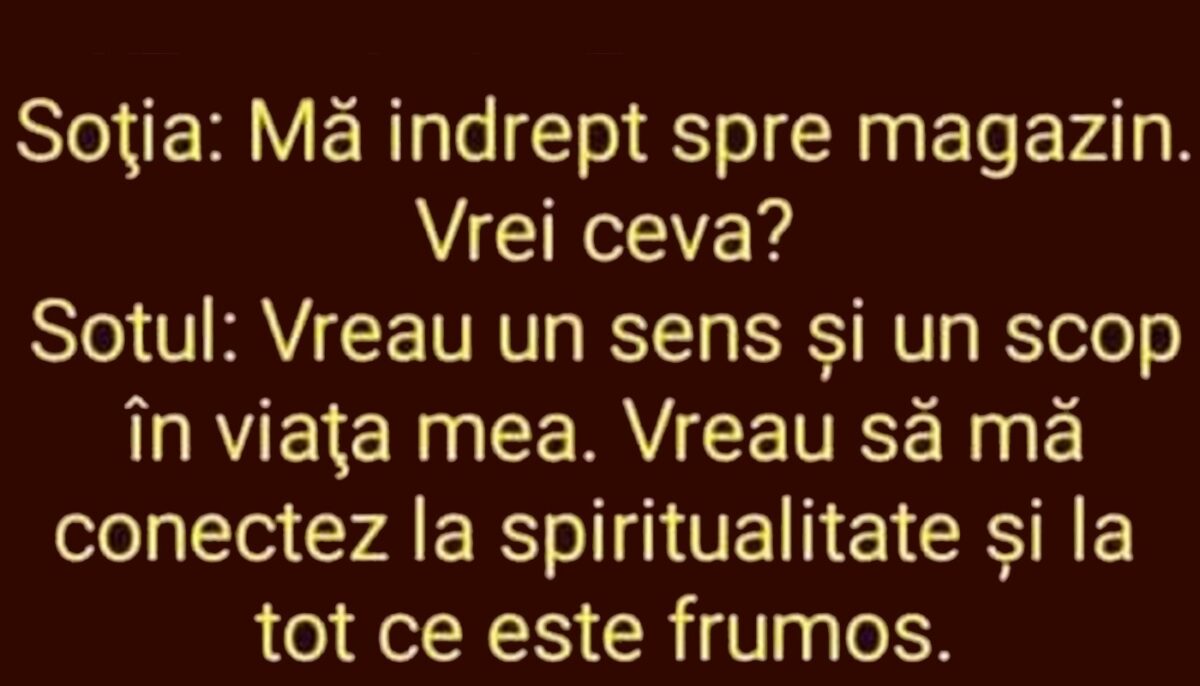 Imagine Stire BANC | „Mă îndrept spre magazin. Vrei ceva? | 2review.ro