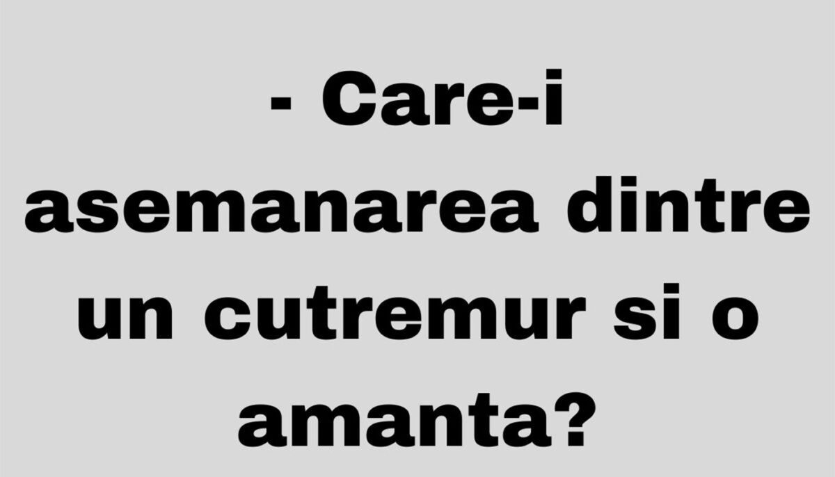 Imagine Stire Bancul de weekend | Care e asemănarea dintre un cutremur și o amantă | 2review.ro