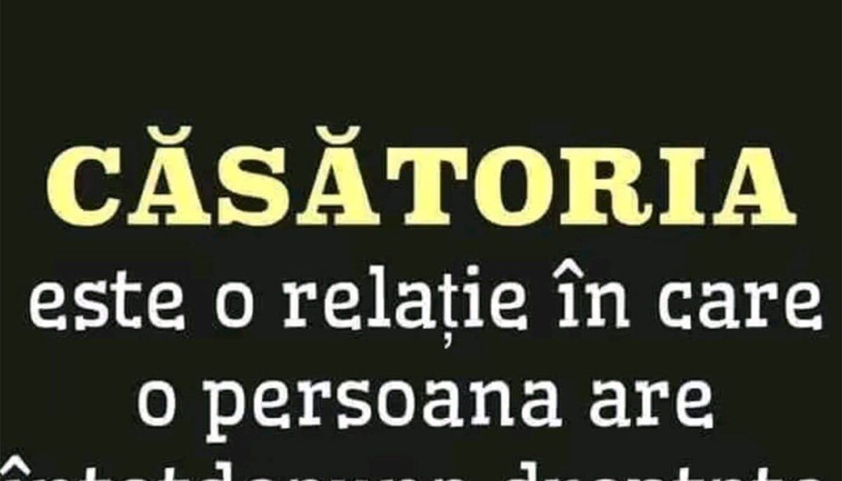 Imagine Stire Bancul sfârșitului de săptămână | Definiția căsătoriei | 2review.ro