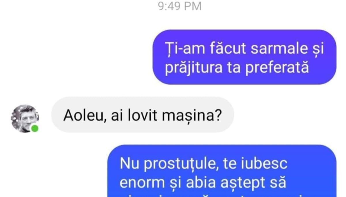 Imagine Stire Bancul începutului de săptămână | „Ţi-am făcut sarmale şi prăjitura ta preferată” / ” Aoleu, iar ai…” | 2review.ro