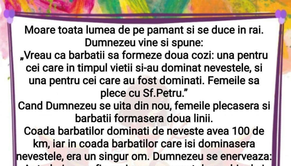 Imagine Stire BANCUL ZILEI | Ce se întâmplă cu bărbații în Rai, de fapt | 2review.ro