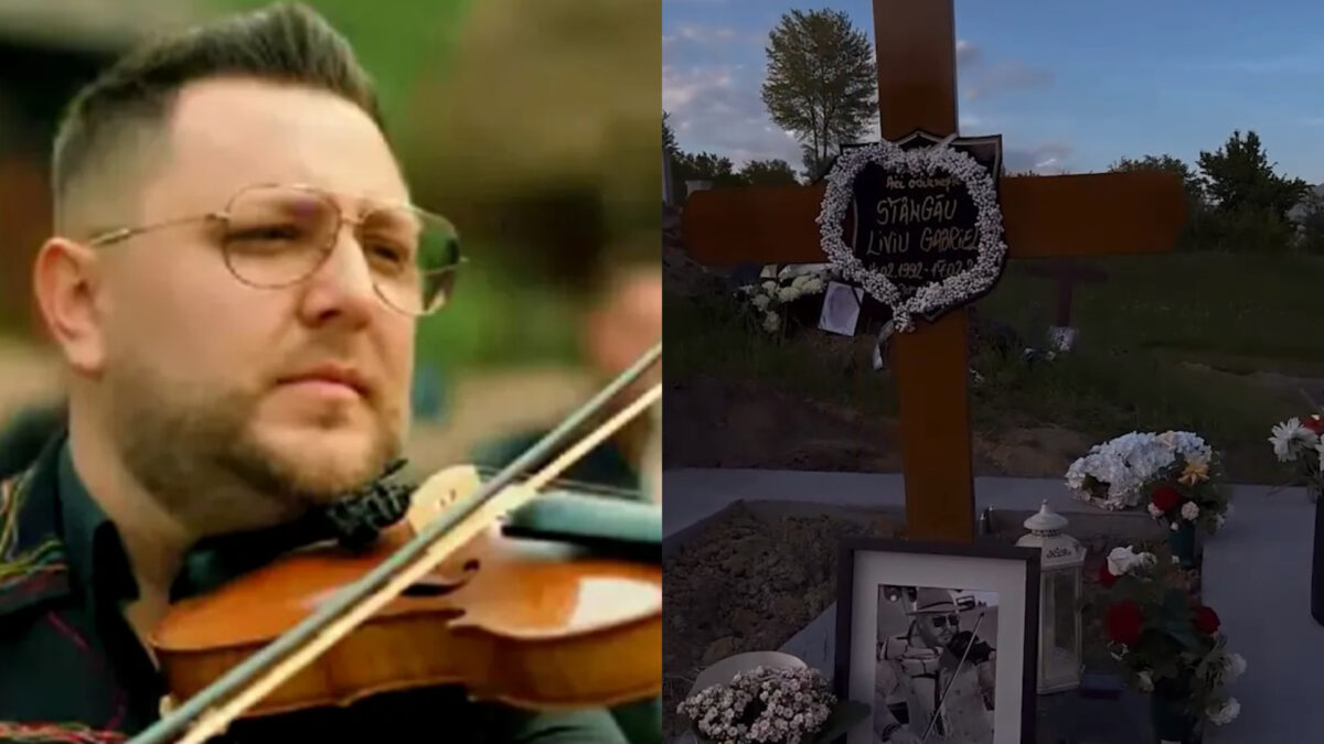 Imagine Stire Imagini de la mormântul lui Gabi Stângău. Mesajul sfâșietor transmis de Diana, văduva violonistului | 2review.ro