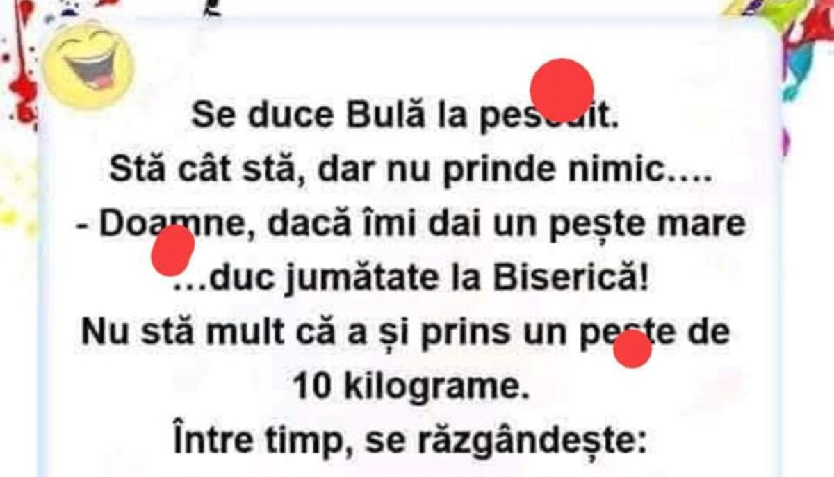 Imagine Stire BANC | Bulă, pescuitul și Dumnezeu | 2review.ro