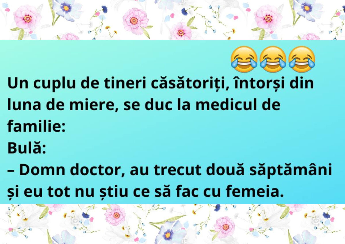 Imagine Stire Bancul zilei | Un cuplu de tineri căsătoriți, la medic | 2review.ro