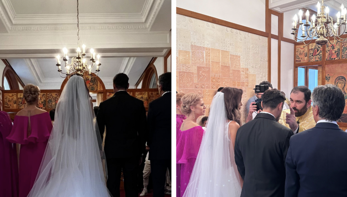 Imagine Stire Trenă de vis la rochia de mireasă purtată de Ana Maria, soția lui Daniel Pavel. Imaginile momentului vin de la nunta prezentatorului Survivor | 2review.ro