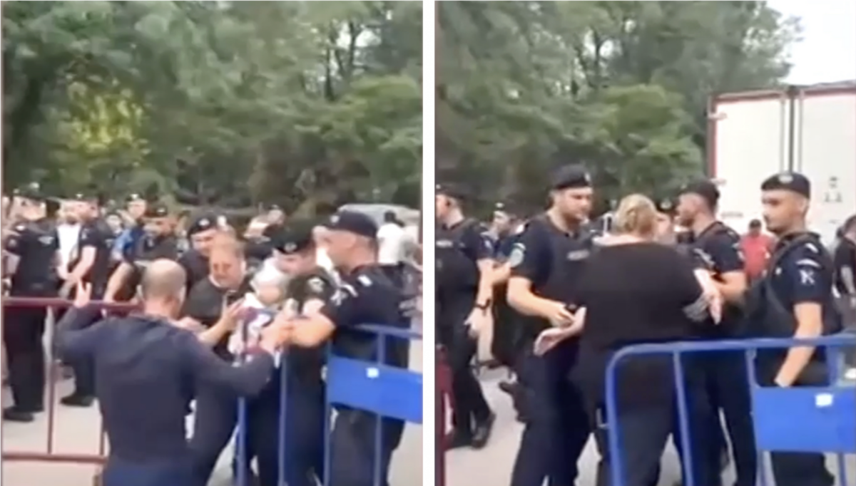 Imagine Stire Diana Șoșoacă, pe mâna medicilor după ce a fost lovită de jandarmi. Totul s-a petrecut lângă un camion cu buletine de vot, în Sectorul 3 | 2review.ro