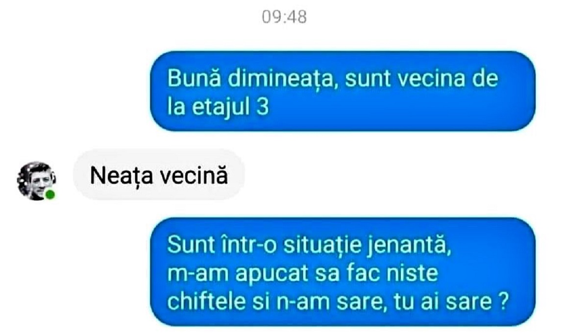 Imagine Stire BANCUL DE MIERCURI | ”Vecine, tu ai sare?” | 2review.ro