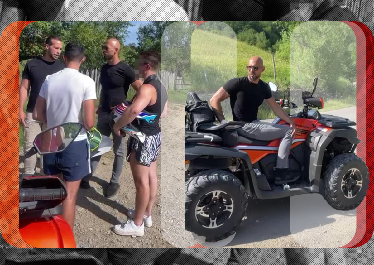 Imagine Stire Frații Tate au făcut o nouă victimă după ce ar fi condus ATV-urile în stare de ebrietate! Au gonit-o acasă, deși și-a rupt mâna. “Mi-au spus să plec în loc să le stric petrecerea!” + Cum ar fi încercat Poliția să-i acopere pe britanici | 2review.ro