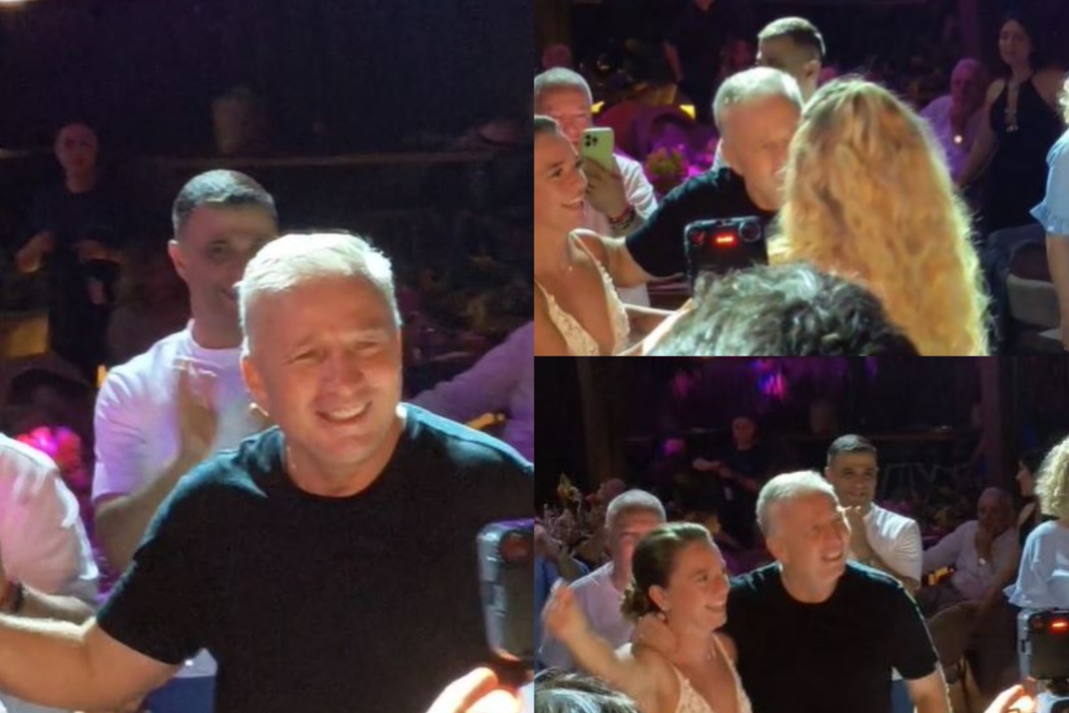 Imagine Stire Dan Petrescu, imagini de senzație în ipostaza de socru mic! Antrenorl de la CFR Cluj a dansat până în zori la nunta Rebeccăi. VIDEO | 2review.ro