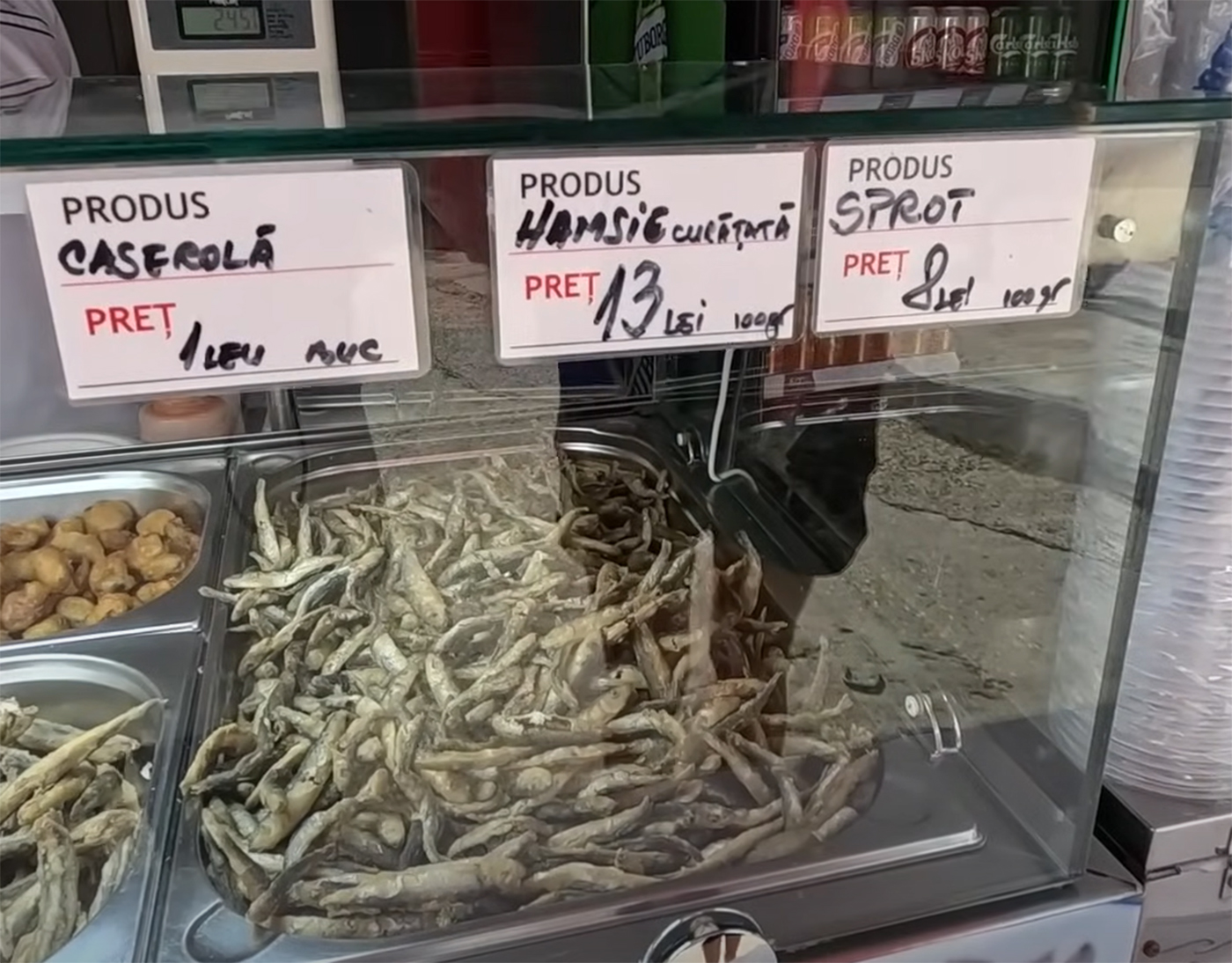 Turistul a arătat prețurile de la o terasă din Eforie Nord/ Sursa foto: Youtube Backpacker Cats