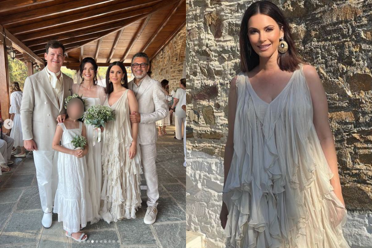 Imagine Stire Nu e o glumă! Cât costă rochia pe care Andreea Berecleanu a purtat-o la nunta Ancăi Lungu | 2review.ro