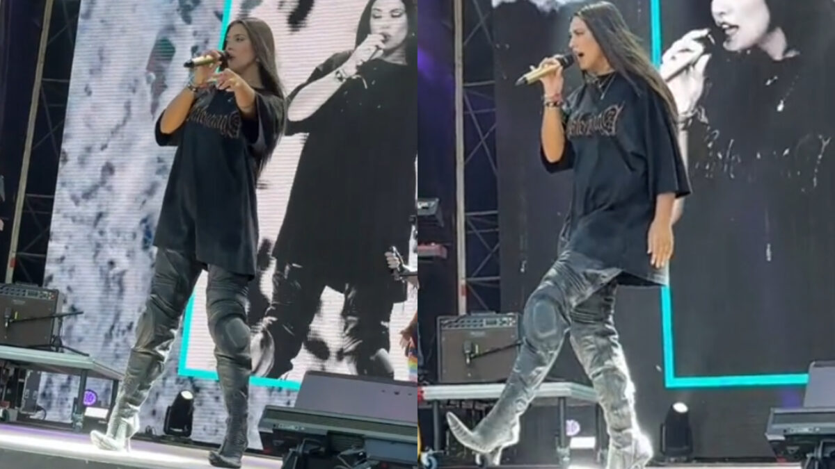 Imagine Stire Nu e o glumă! Câți lei costă cizmele excentrice pe care le-a purtat Antonia pe scena de la Neversea | 2review.ro