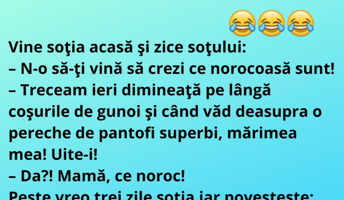 Imagine Stire BANC | „Vine soţia acasă şi îi zice soţului: N-o să-ţi vină să crezi…” | 2review.ro