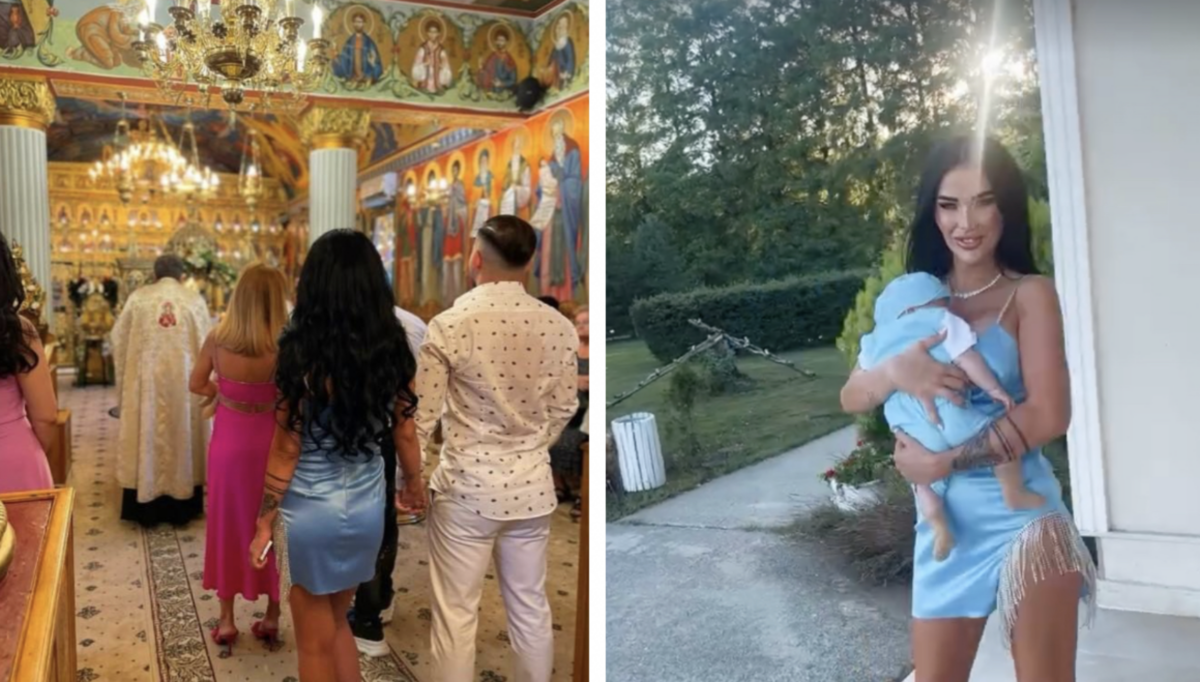 Imagine Stire Daniela Crudu şi-a botezat băiețelul într-o ţinută care a lăsat la vedere tot. Ce înseamnă numele ales pentru micuţ | 2review.ro