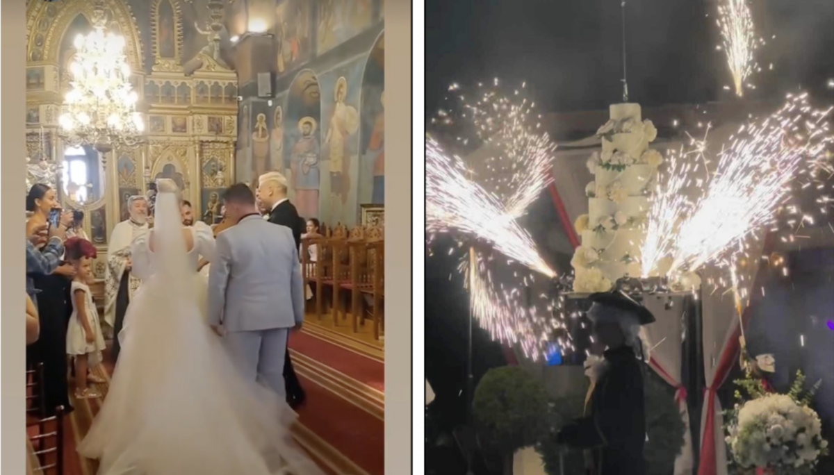 Imagine Stire Cristina Vasiu, nuntă ca în basme. Cum a arătat tortul gigantic | 2review.ro