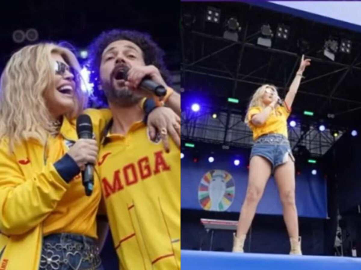 Imagine Stire Loredana Groza a întreținut atmosfera înainte de meciul României cu Olanda. Fanii sunt alături de tricolori. VIDEO | 2review.ro