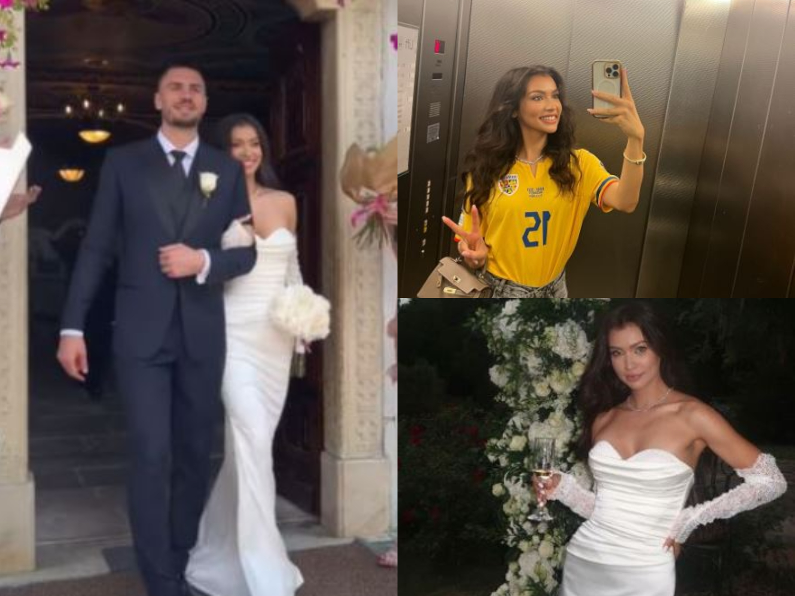 După Denis Drăguș și Ianis Hagi, un nou fotbalist s-a căsătorit! Cu ce se ocupă Mara, soția lui