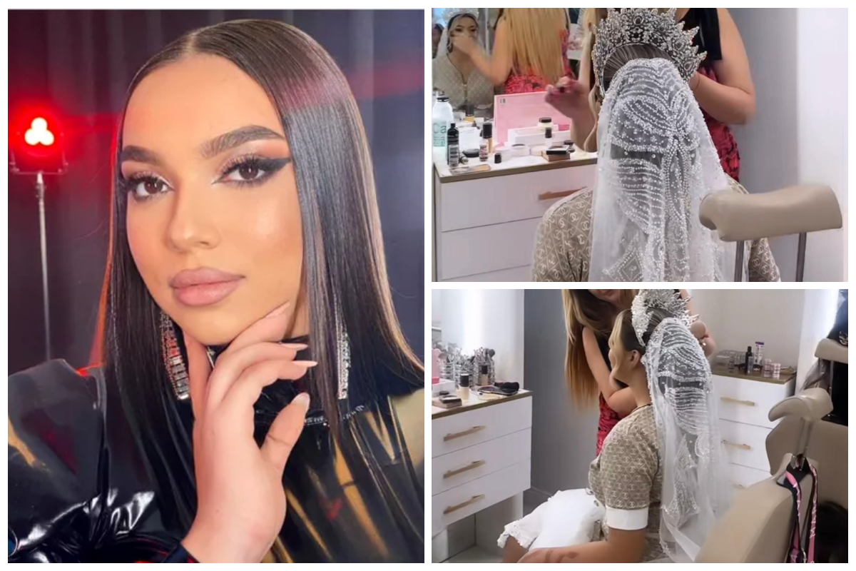 Imagine Stire Primele imagini cu fiica lui Adrian Minune mireasă! Nuntă și botez în aceeași zi. VIDEO | 2review.ro