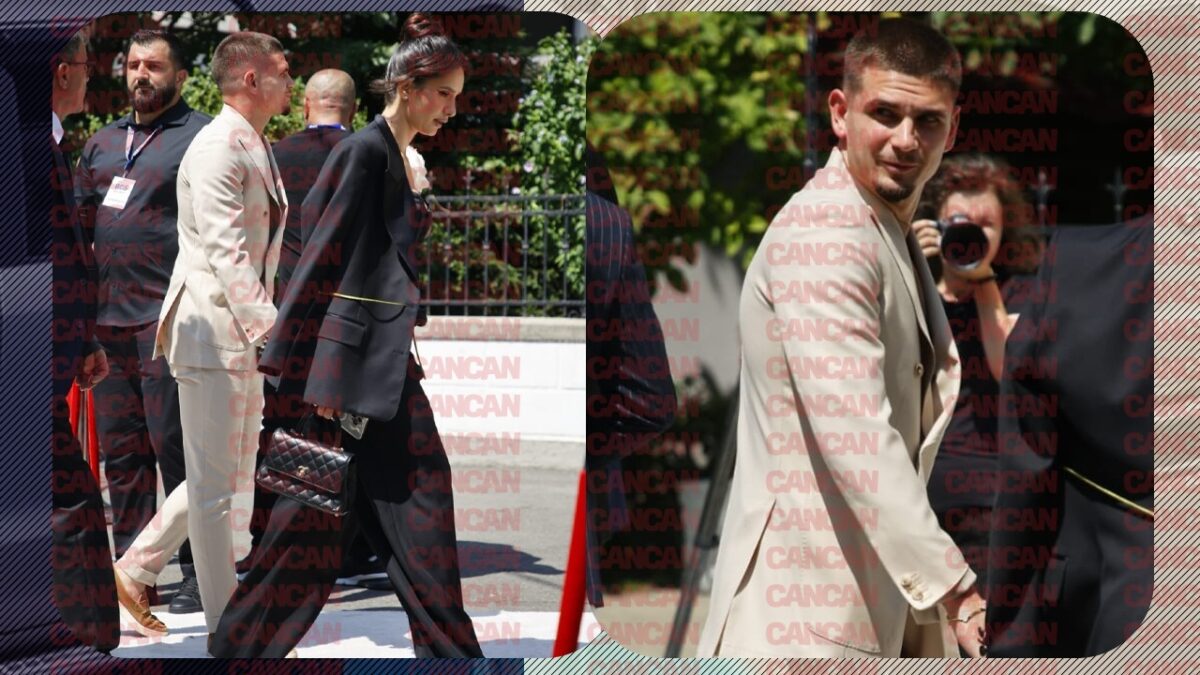 Imagine Stire Răzvan Marin a venit cu soția la nunta lui Ianis Hagi! Ținuta bizară aleasă de Crina. FOTO | 2review.ro