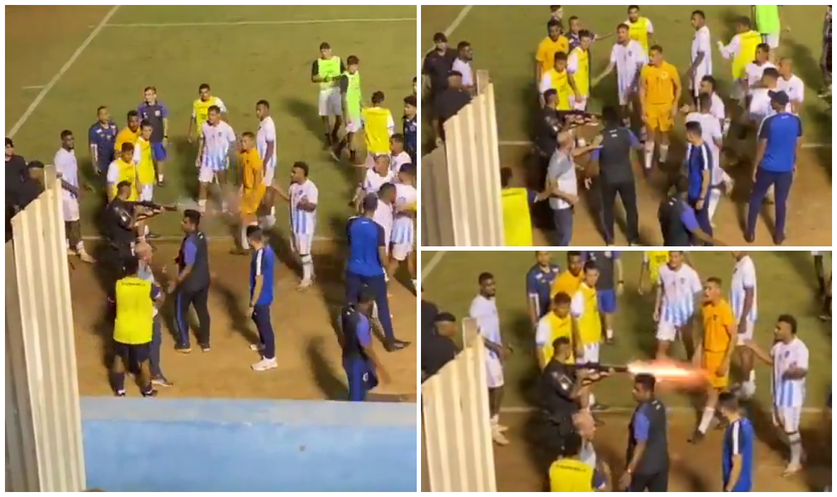 Imagine Stire Fotbalist, împușcat de un polițist chiar după meci. Scene de groază pe stadion | 2review.ro