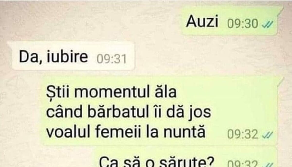 Imagine Stire BANCUL ZILEI | Momentul acela când mirele îi dă jos miresei voalul la nuntă | 2review.ro