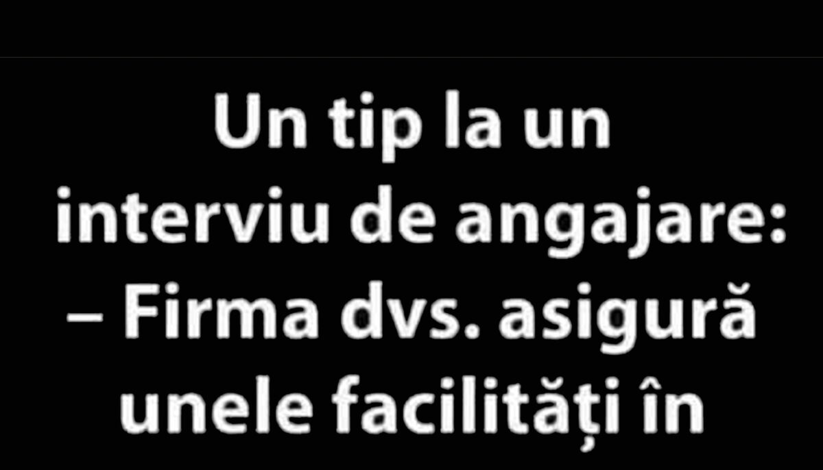 Imagine Stire Bancul începutului de săptămână | Un tip la un interviu de angajare | 2review.ro