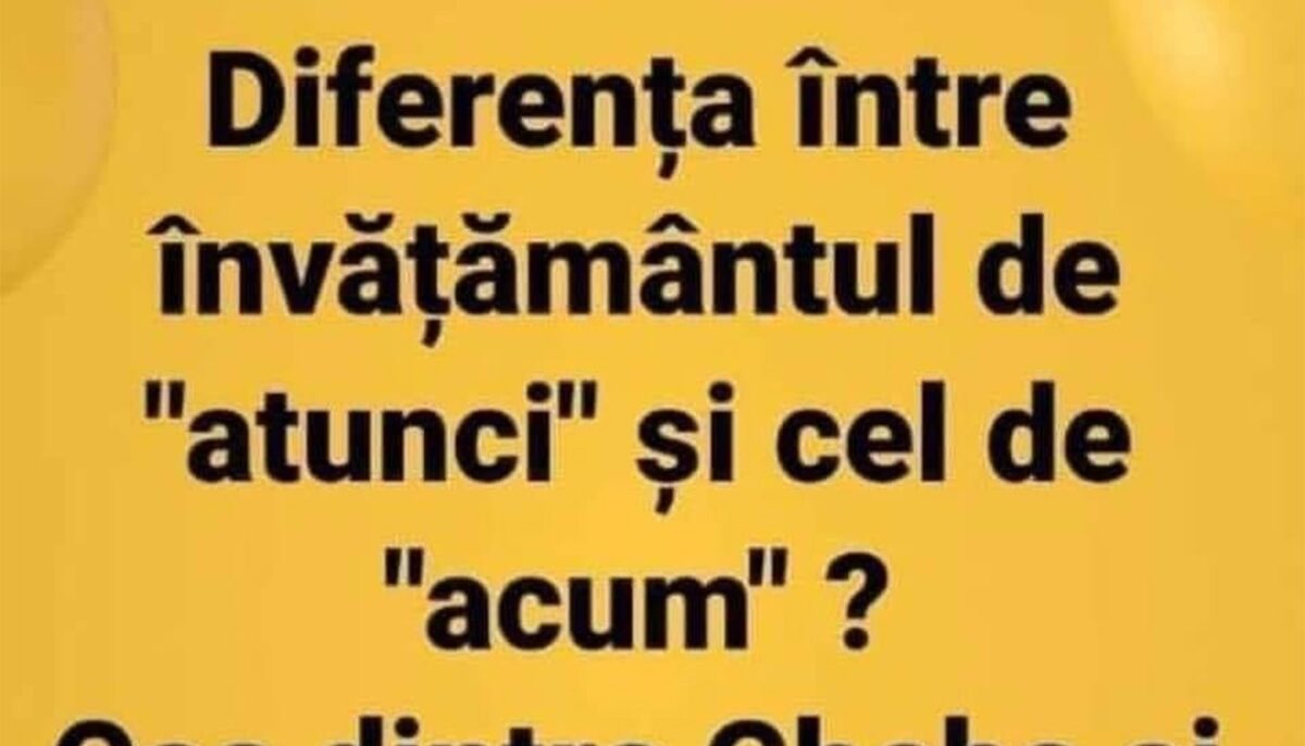 Imagine Stire BANC | Diferența dintre învățământul de atunci și cel de acum | 2review.ro