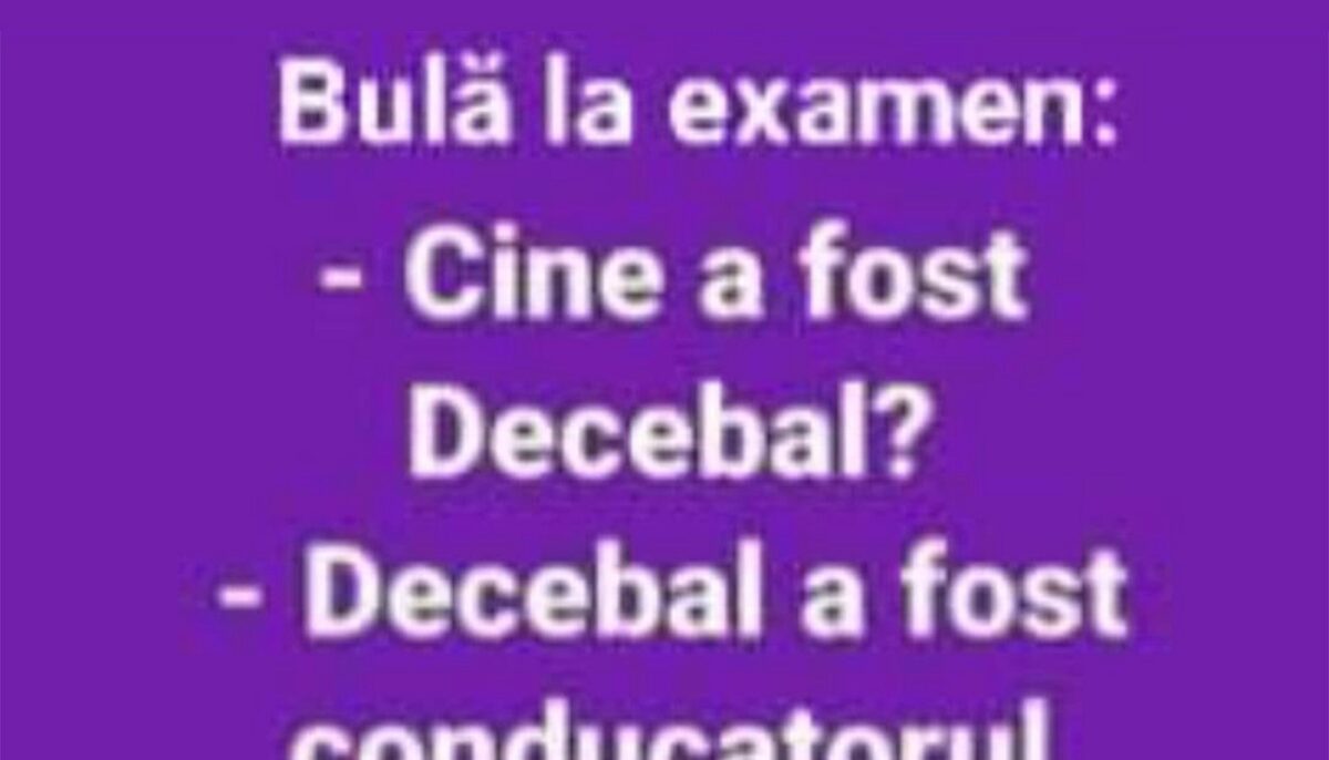 Imagine Stire BANC | Bulă la examen: „Cine a fost conducătorul Daciei?” | 2review.ro