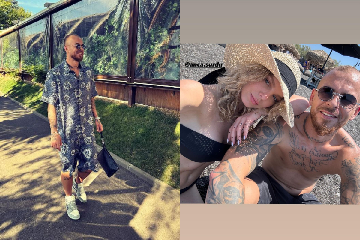 Imagine Stire Denis Alibec, primele declarații despre noua iubită! Fotbalistul și Anca Surdu au fost într-o escapadă romantică în Santorini | 2review.ro