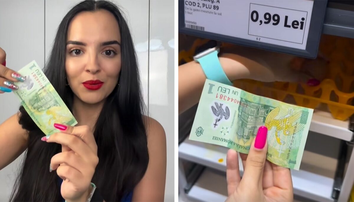 Ce poți să cumperi cu 1 leu în România, în august 2024. Tânăra din imagine a făcut lista completă a produselor
