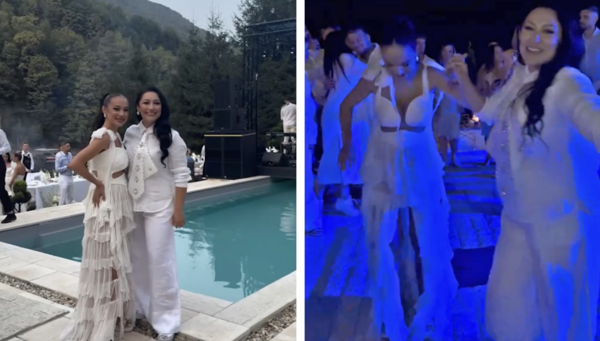 Andra și Vlăduța Lupău au încins ringul de dans la botezul lui Isaia. Așa o vezi rar pe soția lui Cătălin Măruță