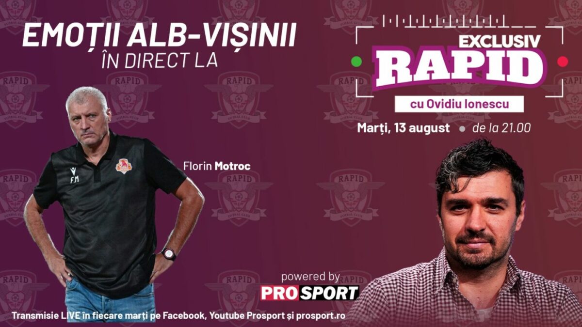 Imagine Stire „EXCLUSIV RAPID” cu Florin Motroc | 2review.ro