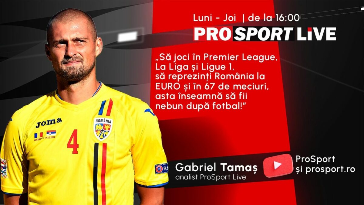 Imagine Stire Primele două surprize la ProSport Live: Gabriel Tamaș este analistul emisiunii și vom fi în direct pe Prima Sport! Începem în forță astăzi, de la 16:00! | 2review.ro