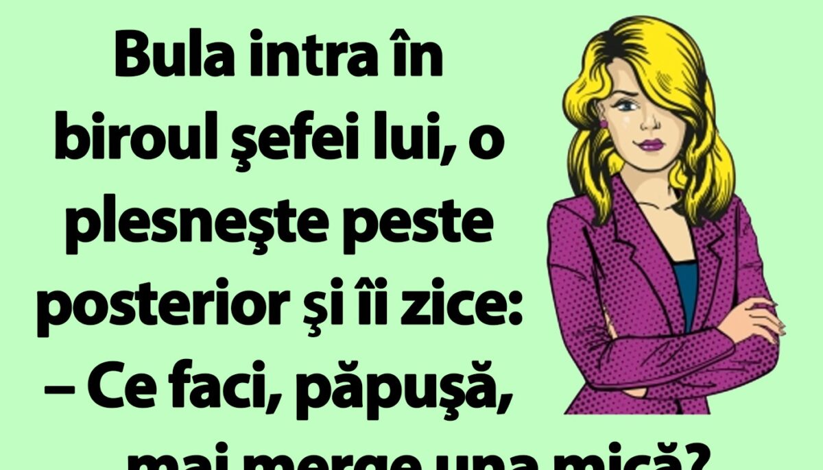 Imagine Stire BANC | Bula intra în biroul şefei lui și o plesneşte peste posterior | 2review.ro