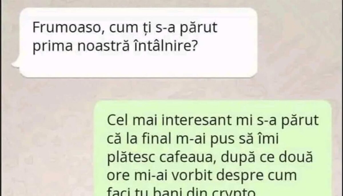 Imagine Stire BANC | „Frumoaso, cum ți s-a părut prima noastră întâlnire?” | 2review.ro