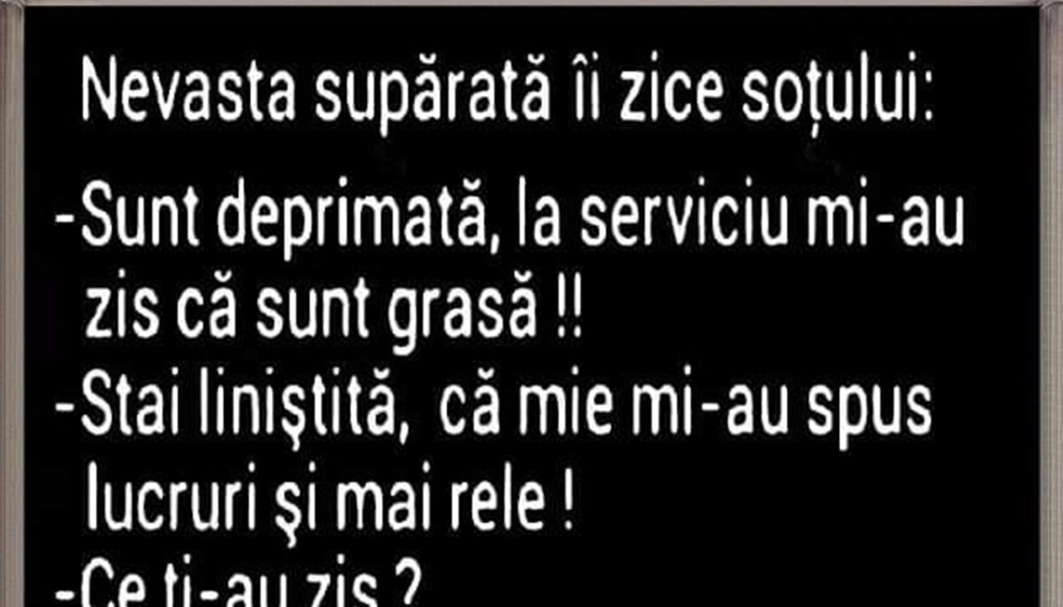 Imagine Stire BANCUL ZILEI | Soțul și nevasta deprimată | 2review.ro