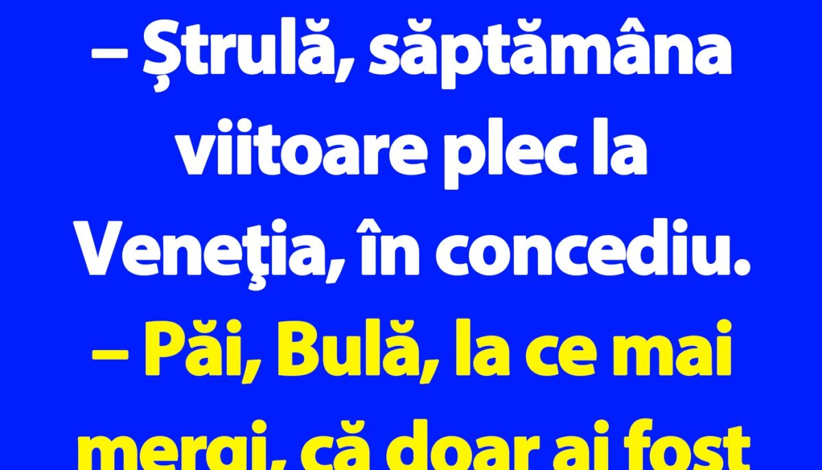 Imagine Stire BANC | Bulă se duce în concediu în Veneția | 2review.ro
