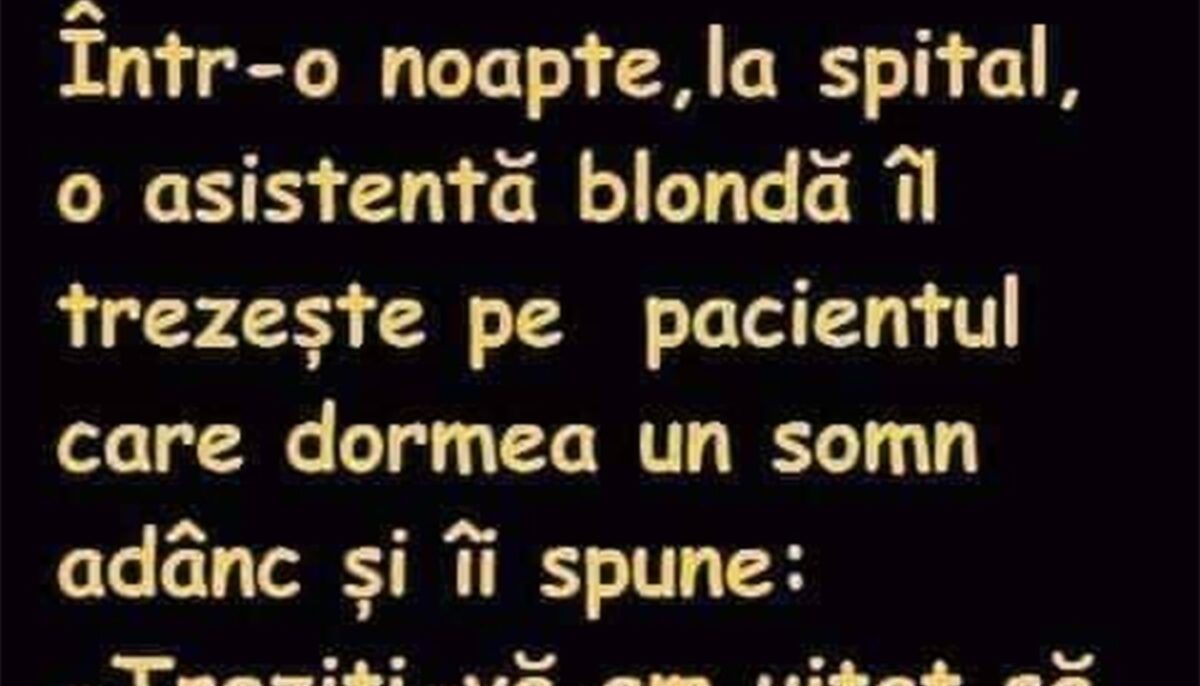 Imagine Stire BANCUL ZILEI | Asistenta blondă și pacientul adormit | 2review.ro