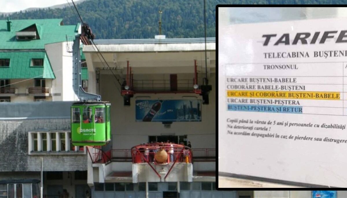 Tarifele au „explodat” în august 2024. Cât costă un bilet cu telecabina din Bușteni până la Babele