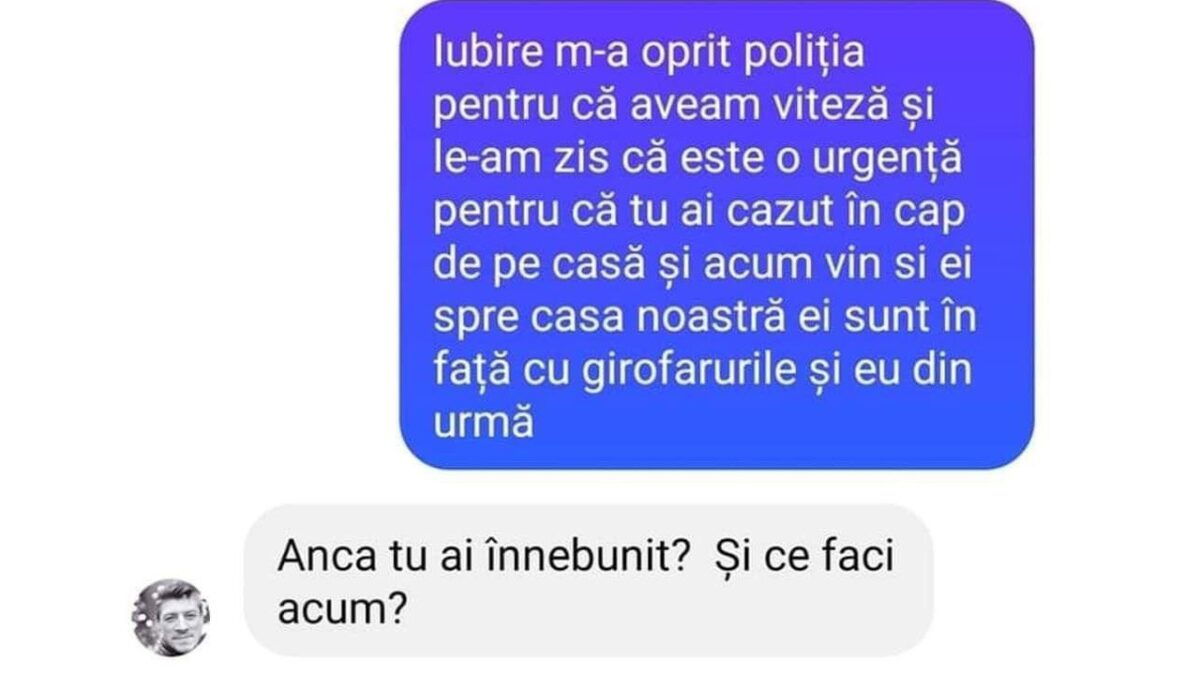 Imagine Stire BANC | ”Iubire, m-a oprit Poliția pentru că aveam viteză” | 2review.ro