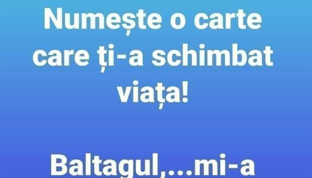 Imagine Stire BANC | Numește o carte care ți-a schimbat viața! | 2review.ro