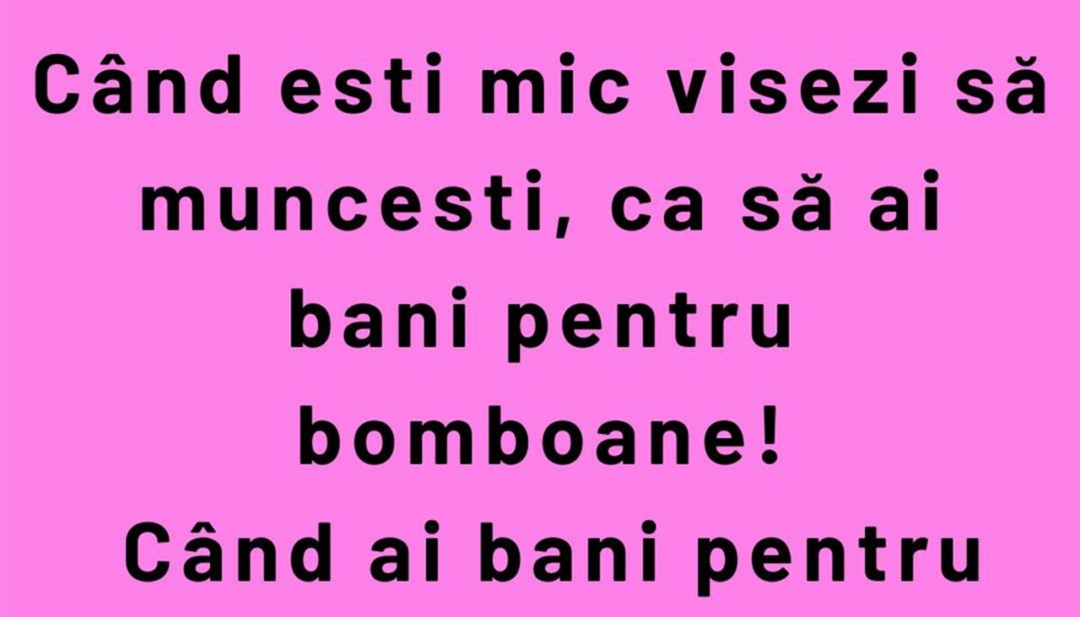 Imagine Stire BANCUL ZILEI | Când ești mic | 2review.ro