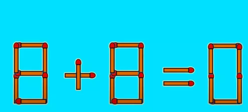 Imagine Stire Test IQ | Corectează ecuaţia 8+8=0! Puţini reușesc să găsească soluţia din prima | 2review.ro
