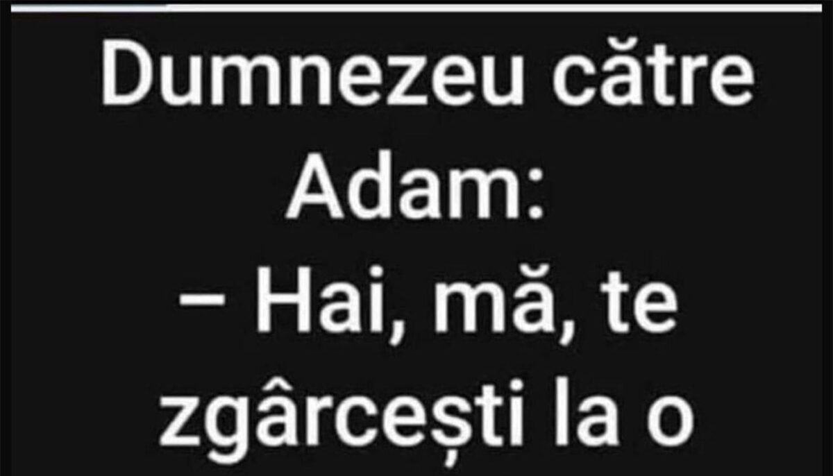 Imagine Stire Bancul sfârșitului de săptămână | Dumnezeu, Adam și coasta | 2review.ro