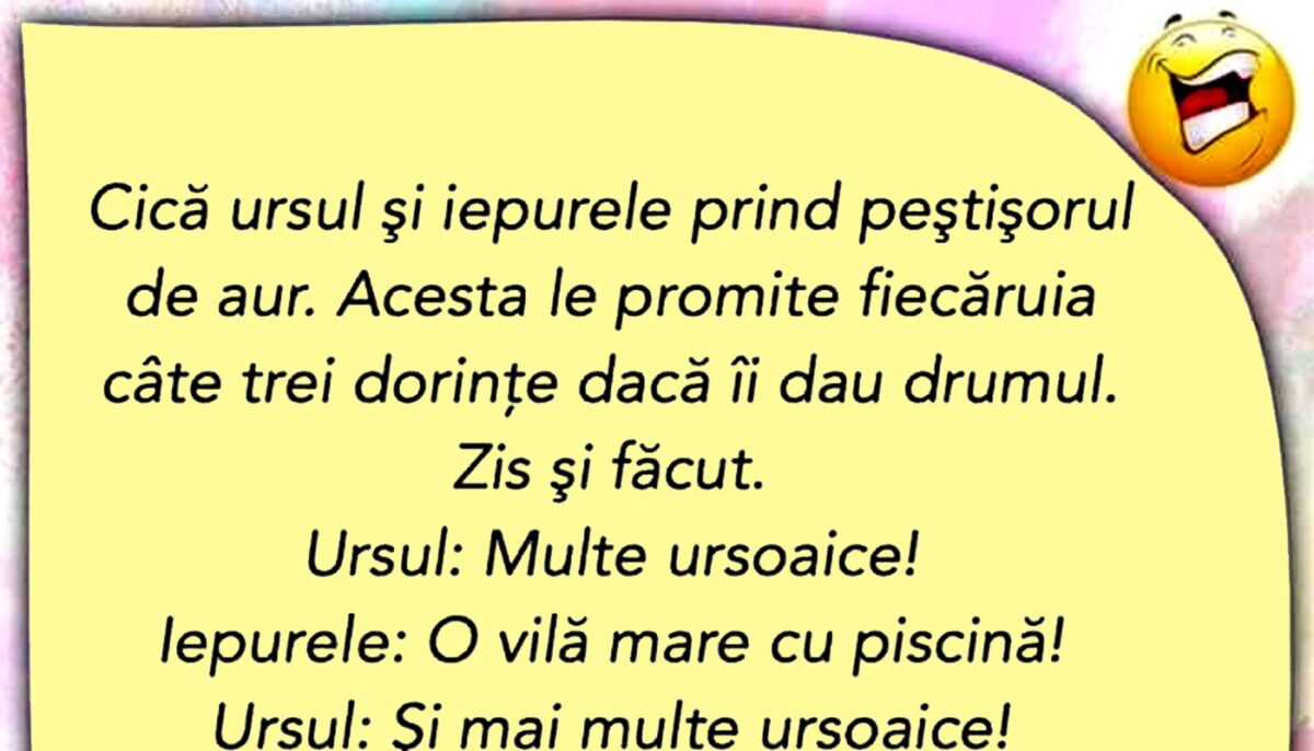 Imagine Stire BANCUL ZILEI | Ursul și iepurele prind peștișorul de aur | 2review.ro