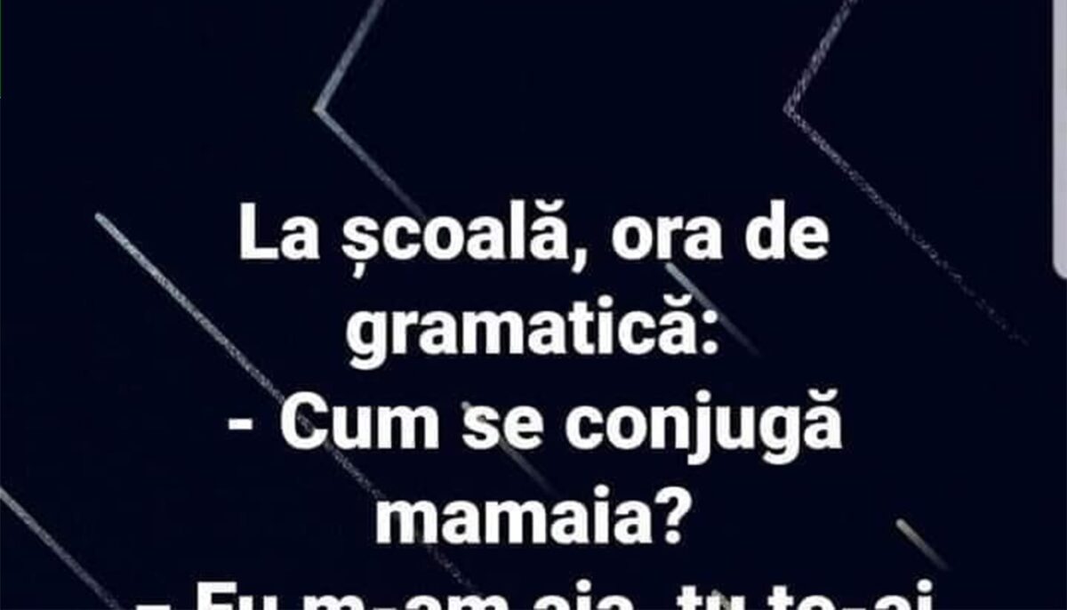 Imagine Stire BANC | Ora de gramatică: „Cum se conjugă ‘mamaia’?” | 2review.ro