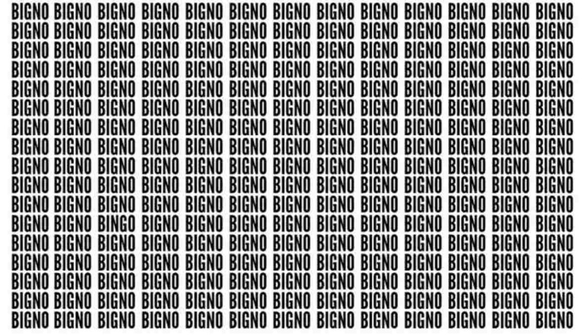 Imagine Stire Iluzie optică virală | Găsiți cuvântul „bingo” în cel mult 5 secunde | 2review.ro