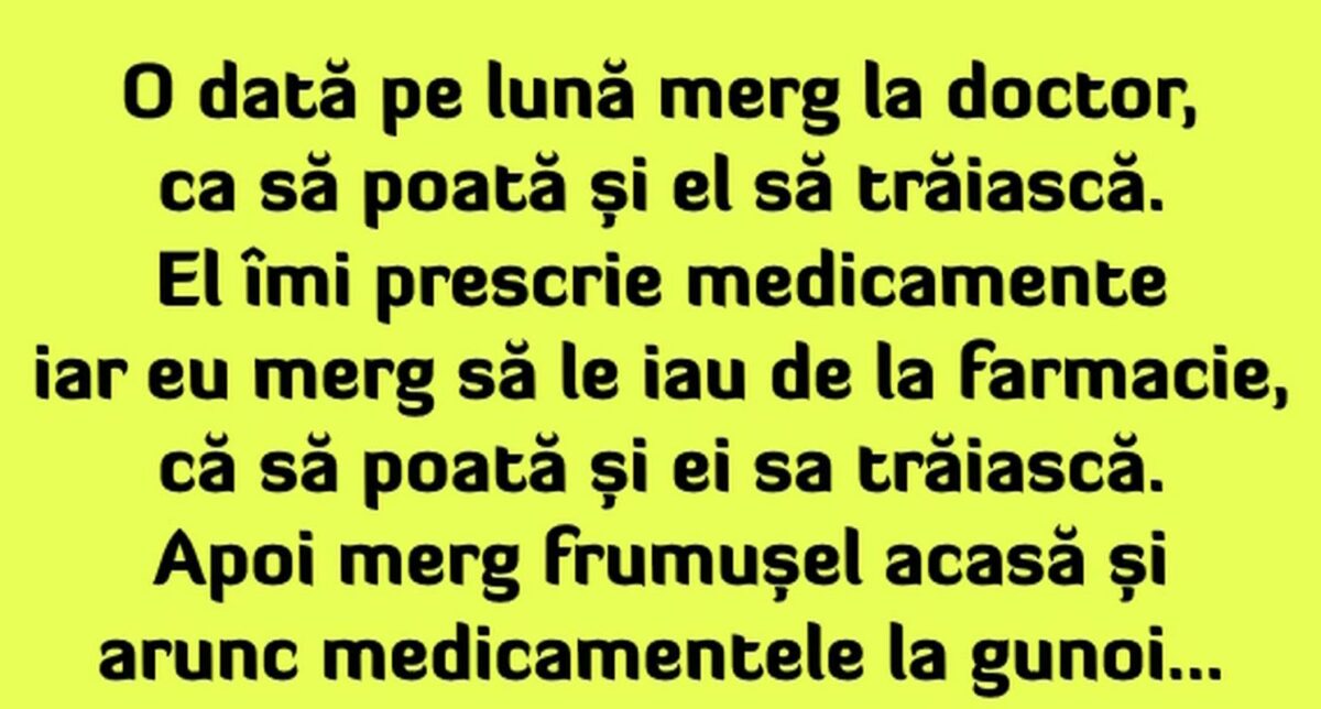 Imagine Stire Bancul începutului de săptămână | Pacientul, doctorul și medicamentele | 2review.ro
