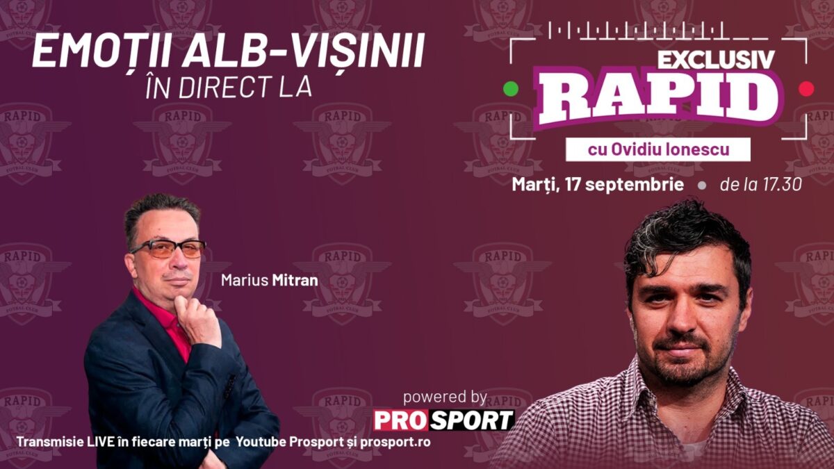 Imagine Stire „EXCLUSIV RAPID” cu Marius Mitran, după Rapid – U Cluj 0-2 | 2review.ro