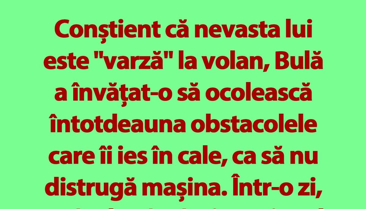 Imagine Stire BANC | Bulă și nevasta șoferiță | 2review.ro